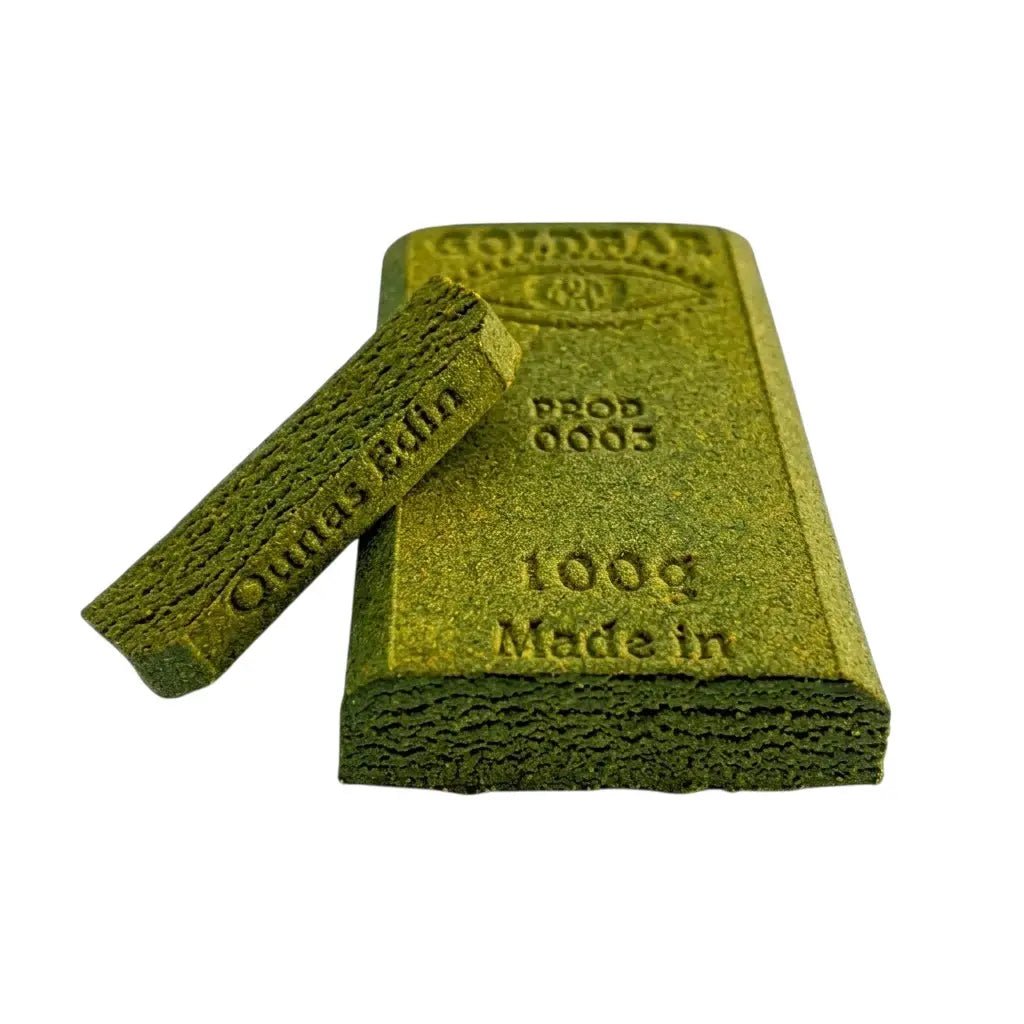 Résine CBD Goldbar420 - résine artisanale premium sélectionnée par Marina CBD